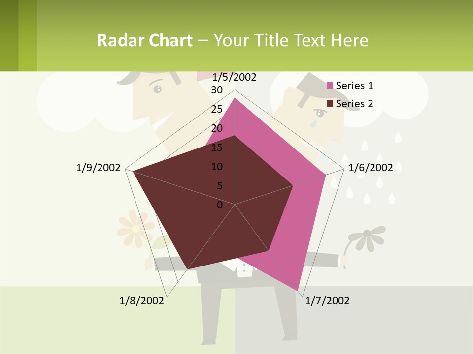 A Man In A Suit Holding A Flower In His Hand PowerPoint Template