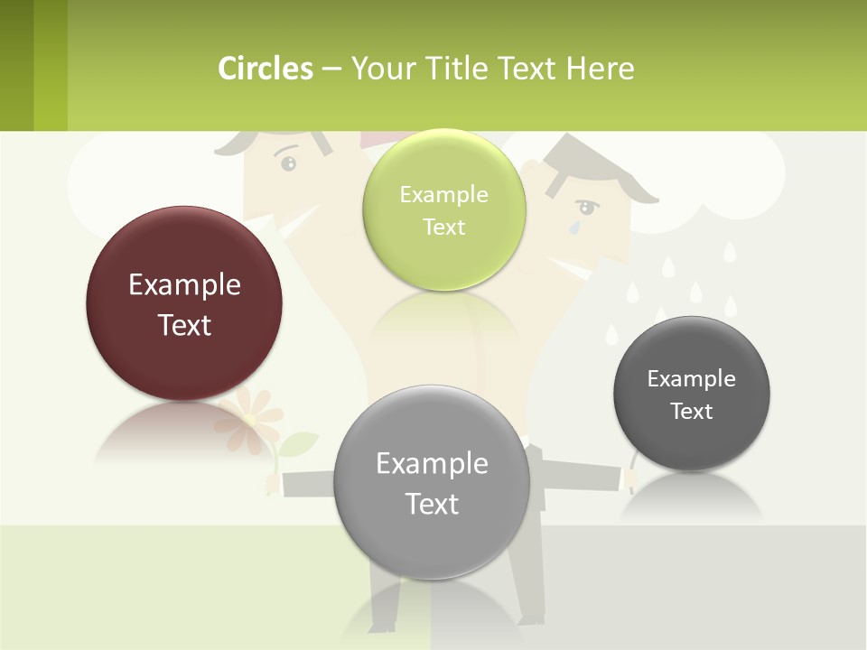 A Man In A Suit Holding A Flower In His Hand PowerPoint Template