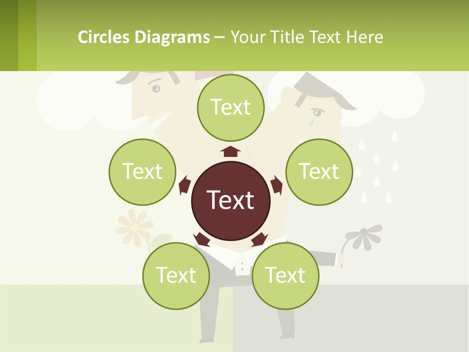 A Man In A Suit Holding A Flower In His Hand PowerPoint Template