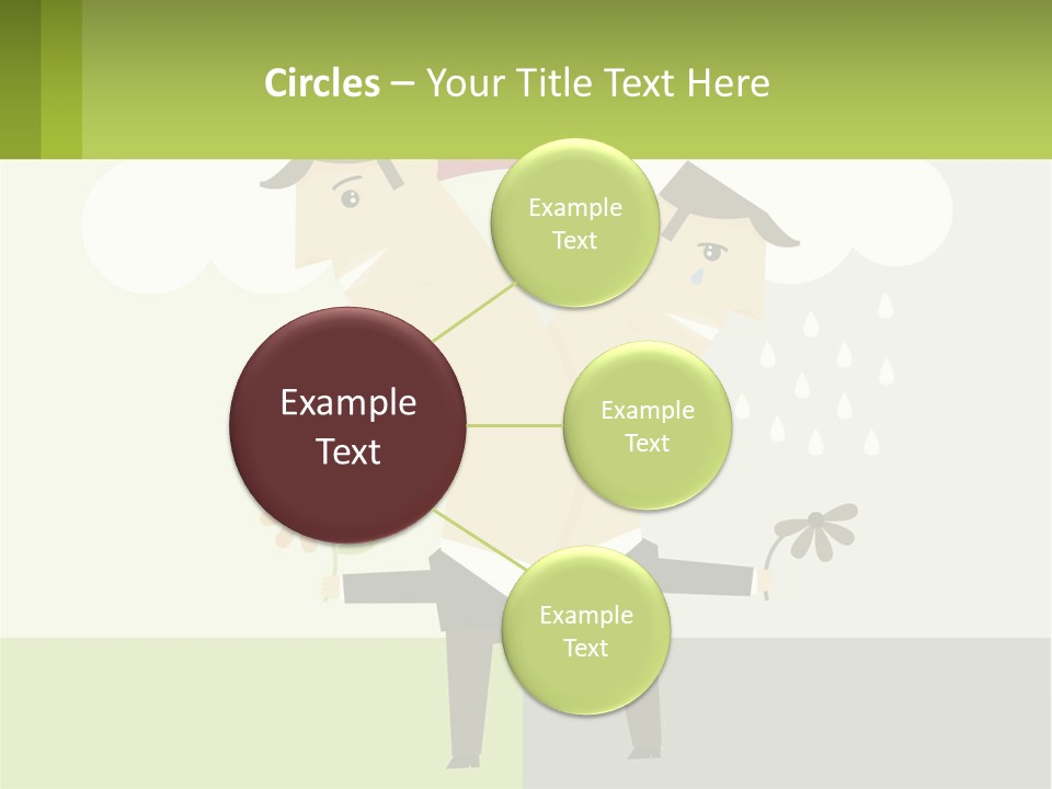 A Man In A Suit Holding A Flower In His Hand PowerPoint Template