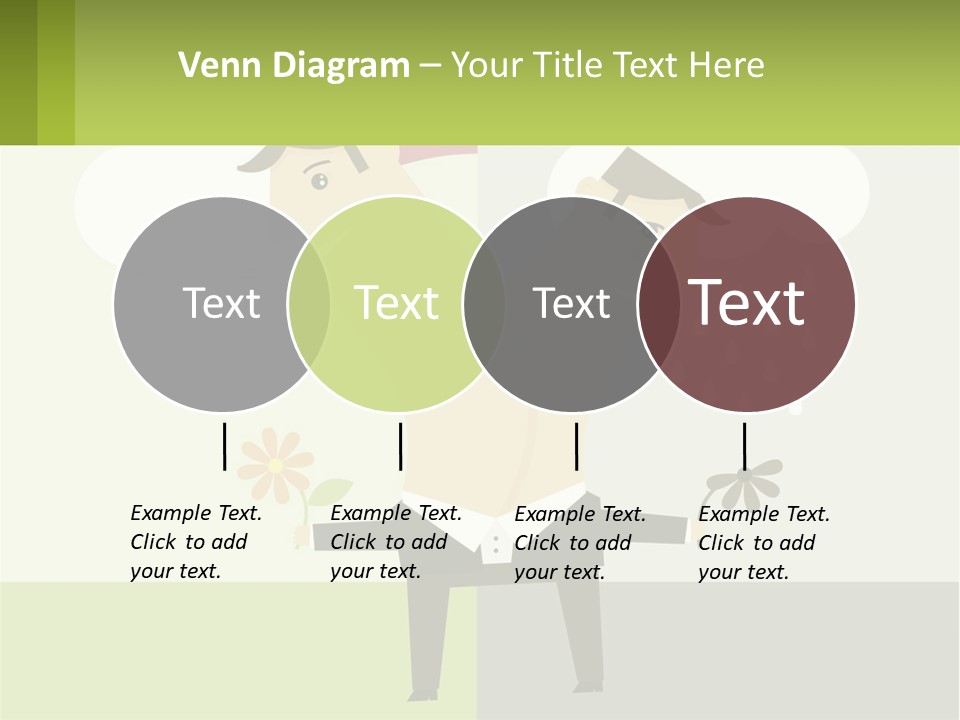 A Man In A Suit Holding A Flower In His Hand PowerPoint Template