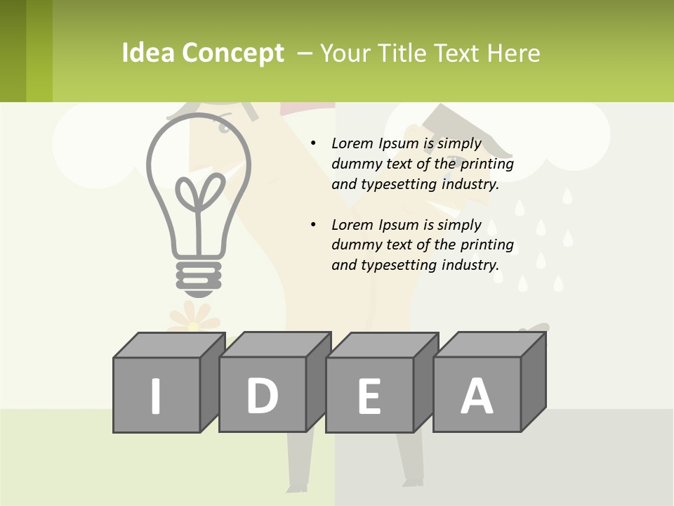 A Man In A Suit Holding A Flower In His Hand PowerPoint Template