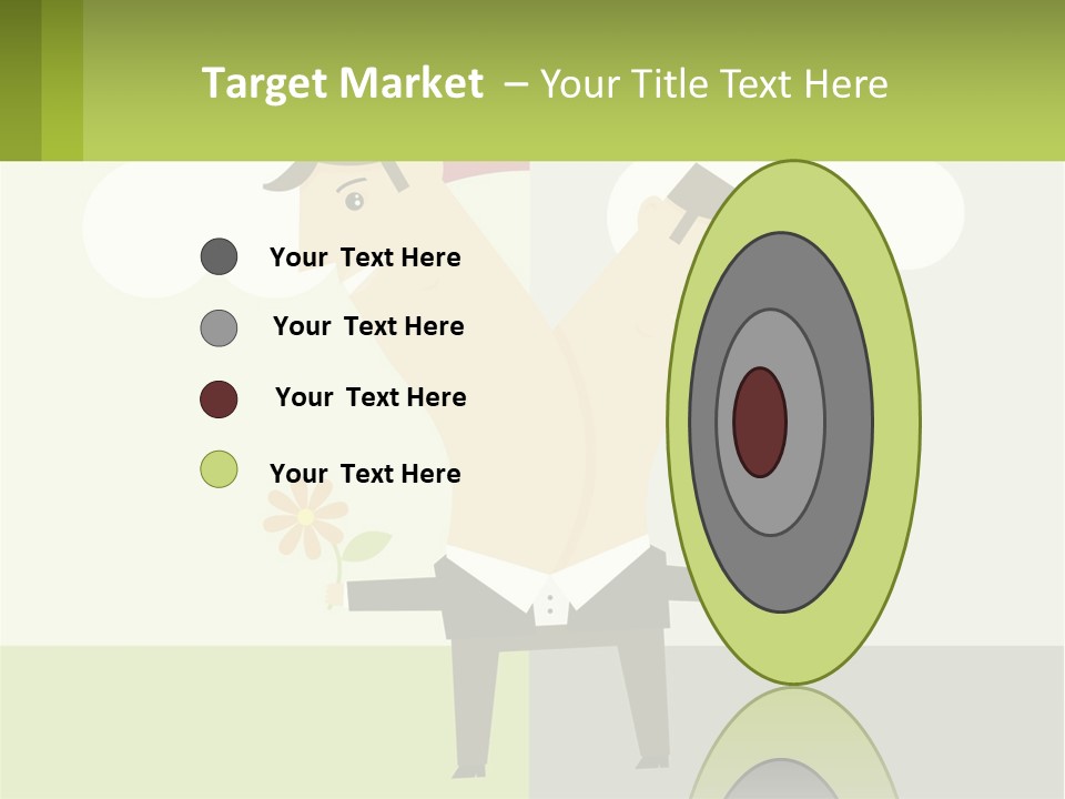 A Man In A Suit Holding A Flower In His Hand PowerPoint Template