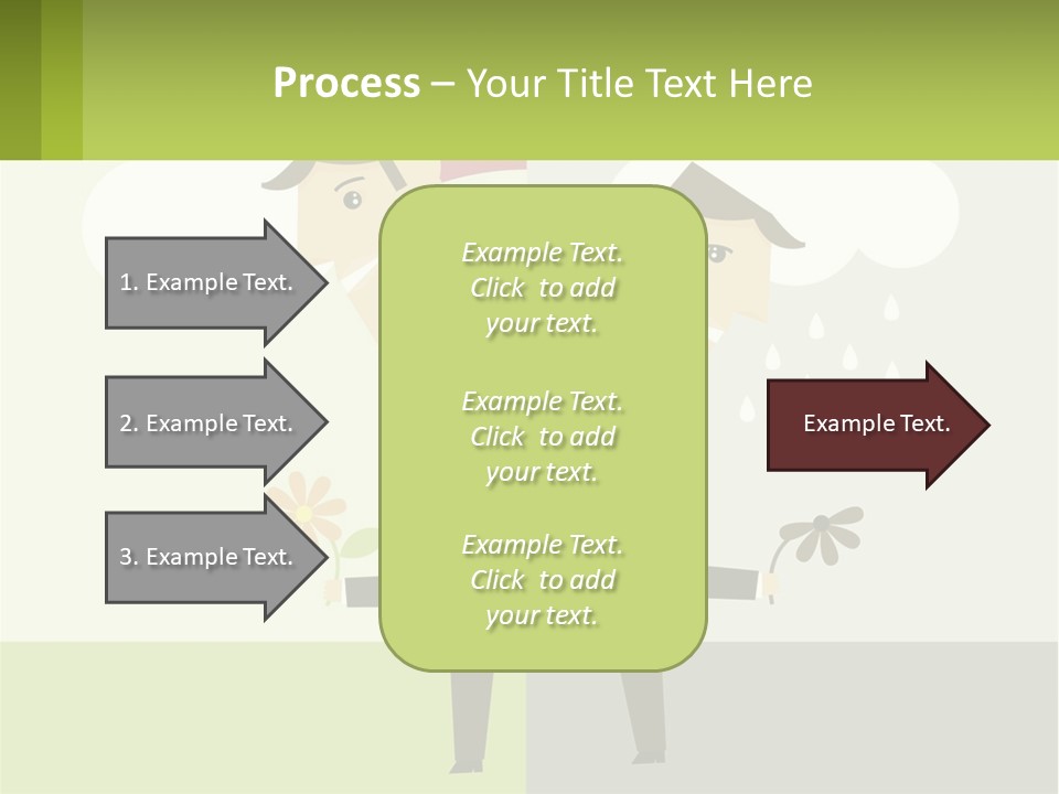 A Man In A Suit Holding A Flower In His Hand PowerPoint Template