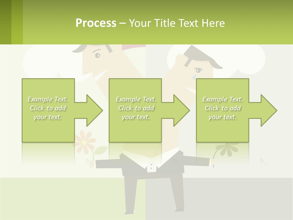 A Man In A Suit Holding A Flower In His Hand PowerPoint Template