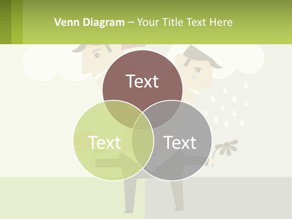 A Man In A Suit Holding A Flower In His Hand PowerPoint Template