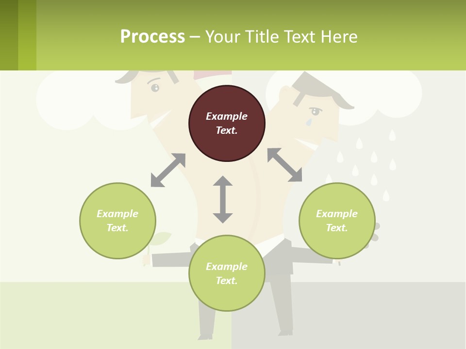 A Man In A Suit Holding A Flower In His Hand PowerPoint Template