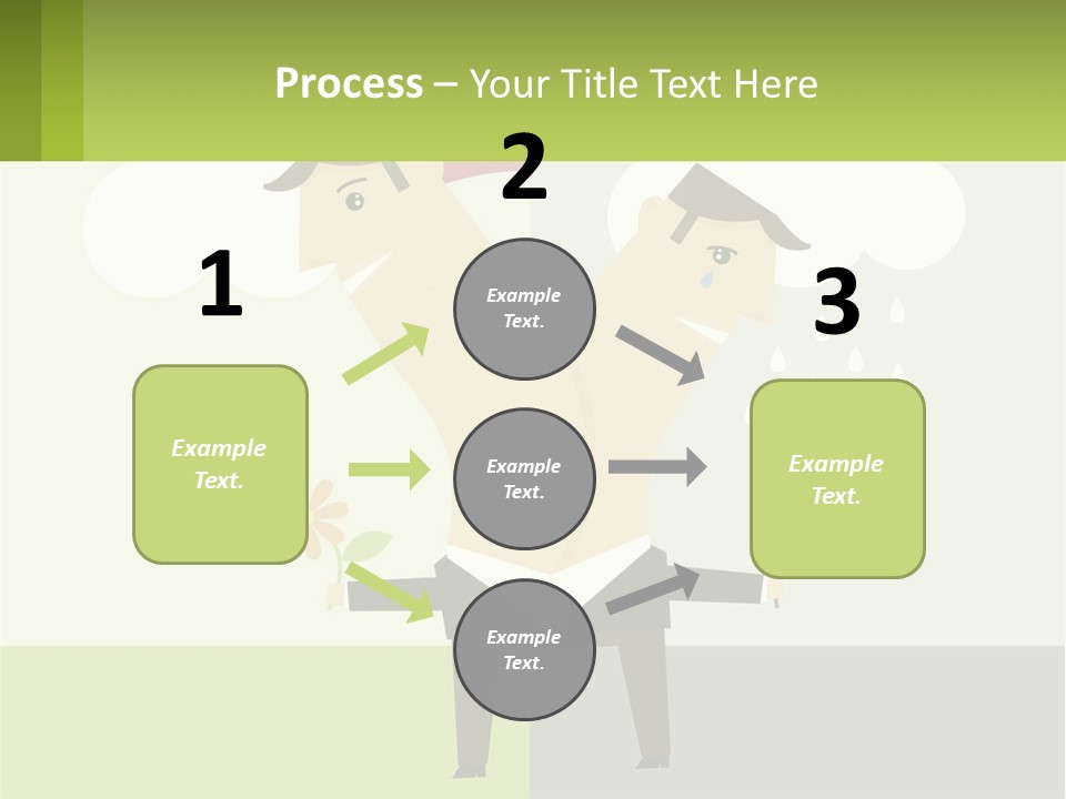 A Man In A Suit Holding A Flower In His Hand PowerPoint Template