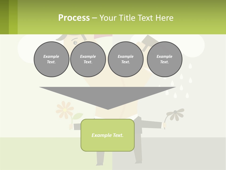 A Man In A Suit Holding A Flower In His Hand PowerPoint Template