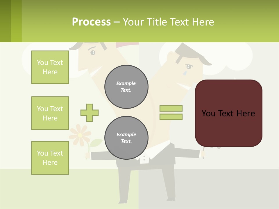 A Man In A Suit Holding A Flower In His Hand PowerPoint Template
