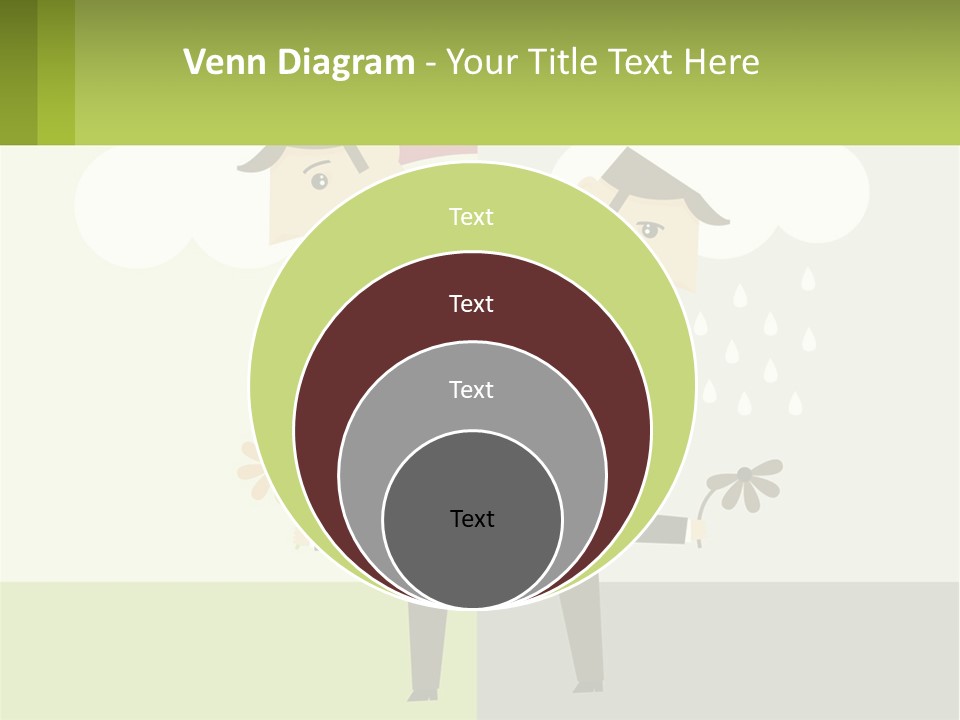 A Man In A Suit Holding A Flower In His Hand PowerPoint Template