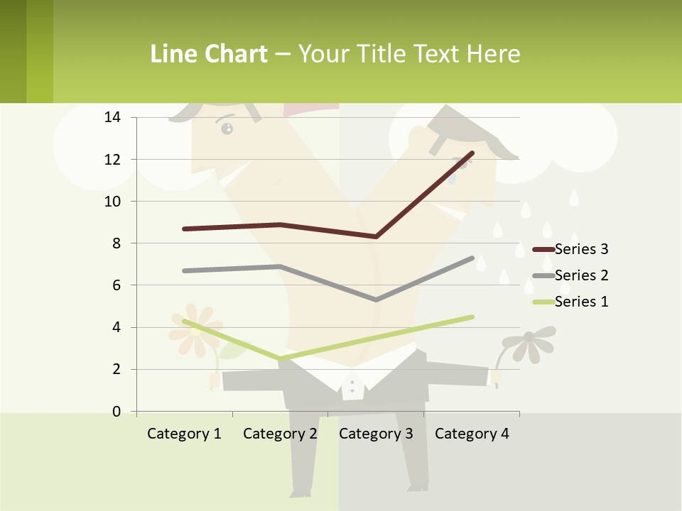 A Man In A Suit Holding A Flower In His Hand PowerPoint Template