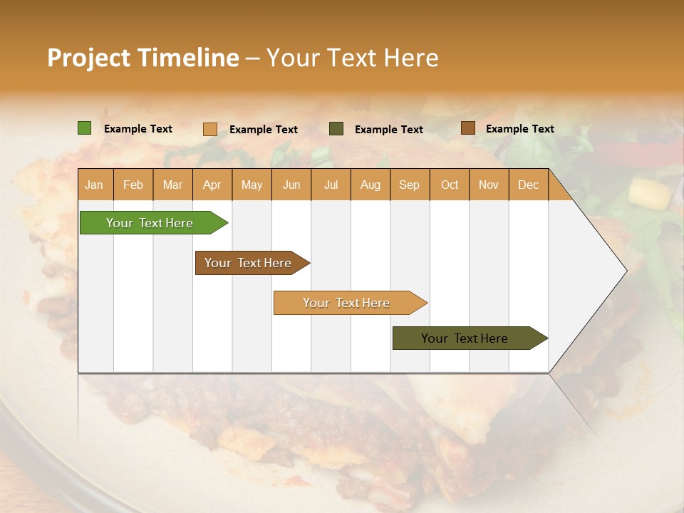A Plate Of Lasagna With A Salad On The Side PowerPoint Template