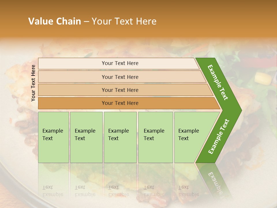 A Plate Of Lasagna With A Salad On The Side PowerPoint Template