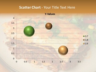 A Plate Of Lasagna With A Salad On The Side PowerPoint Template