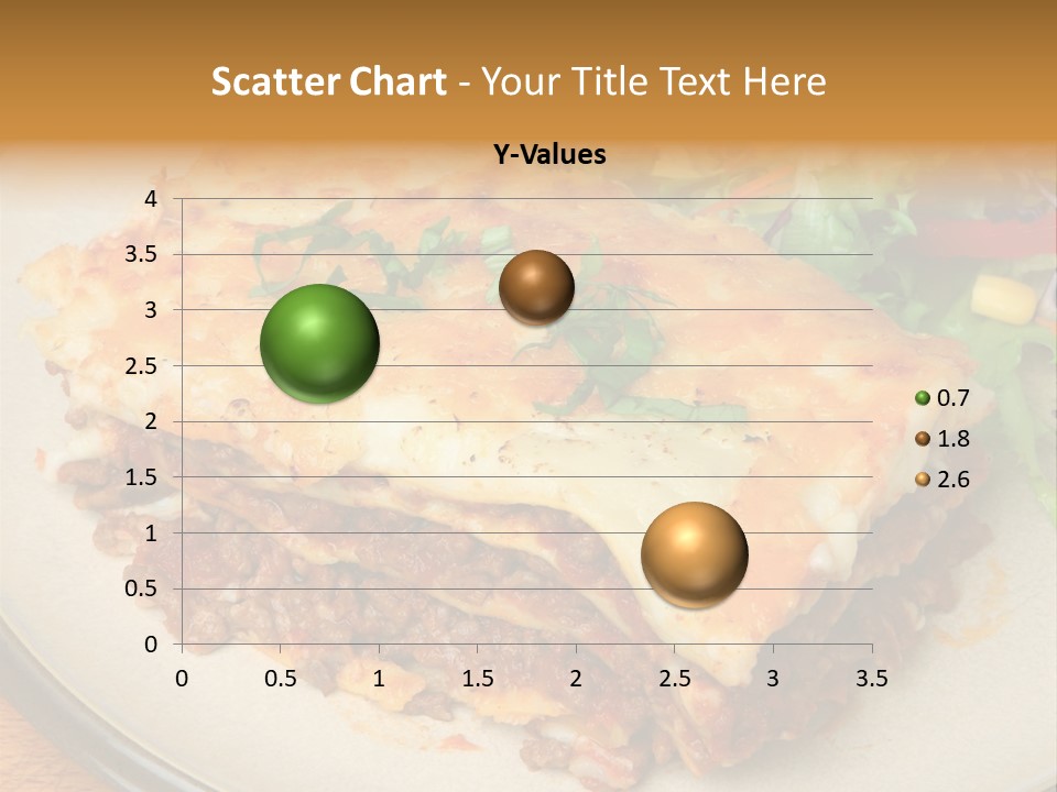 A Plate Of Lasagna With A Salad On The Side PowerPoint Template