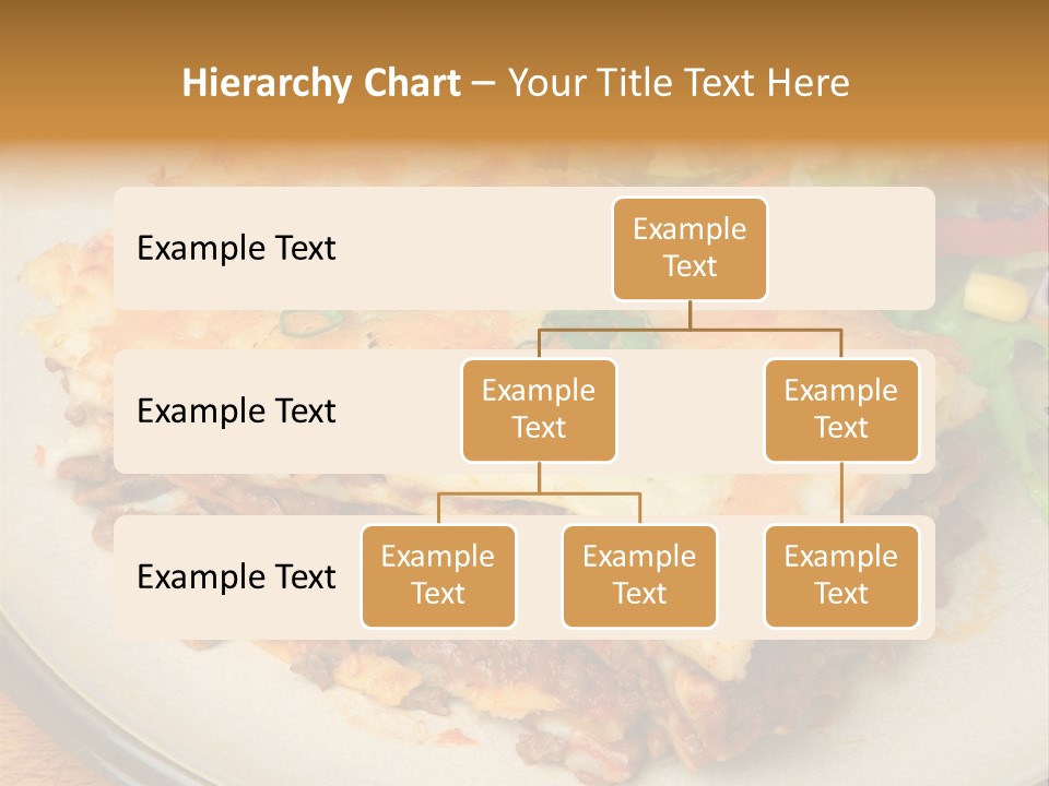 A Plate Of Lasagna With A Salad On The Side PowerPoint Template