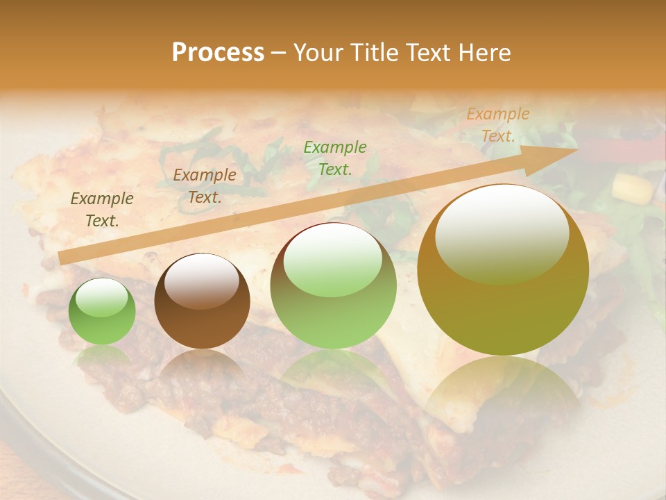 A Plate Of Lasagna With A Salad On The Side PowerPoint Template