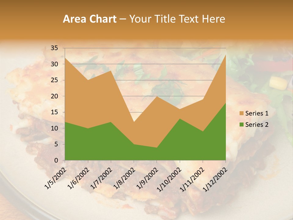 A Plate Of Lasagna With A Salad On The Side PowerPoint Template