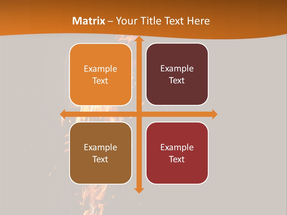 A Microphone On Fire With A Black Background PowerPoint Template