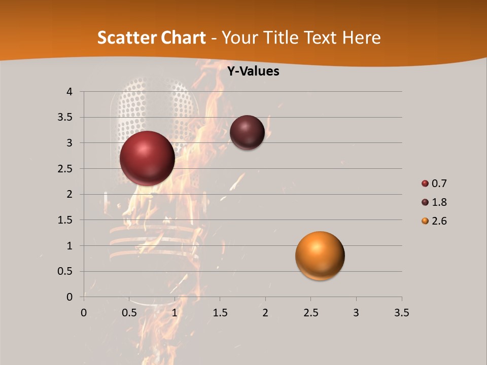 A Microphone On Fire With A Black Background PowerPoint Template