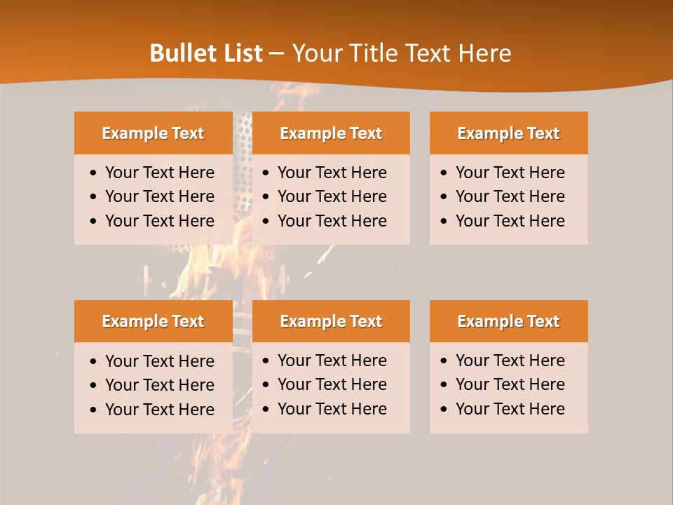 A Microphone On Fire With A Black Background PowerPoint Template