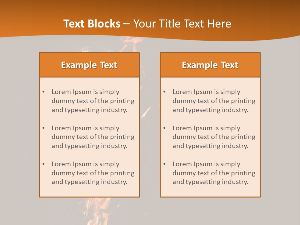 A Microphone On Fire With A Black Background PowerPoint Template