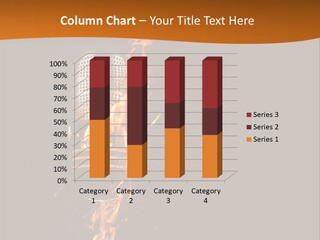 A Microphone On Fire With A Black Background PowerPoint Template