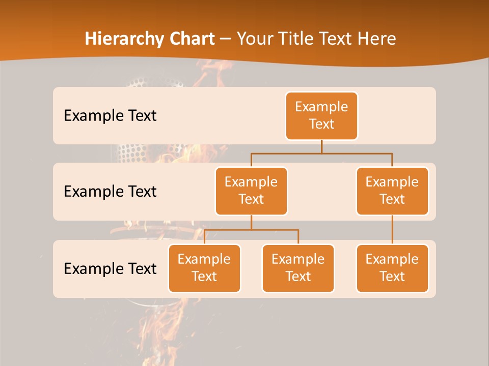 A Microphone On Fire With A Black Background PowerPoint Template