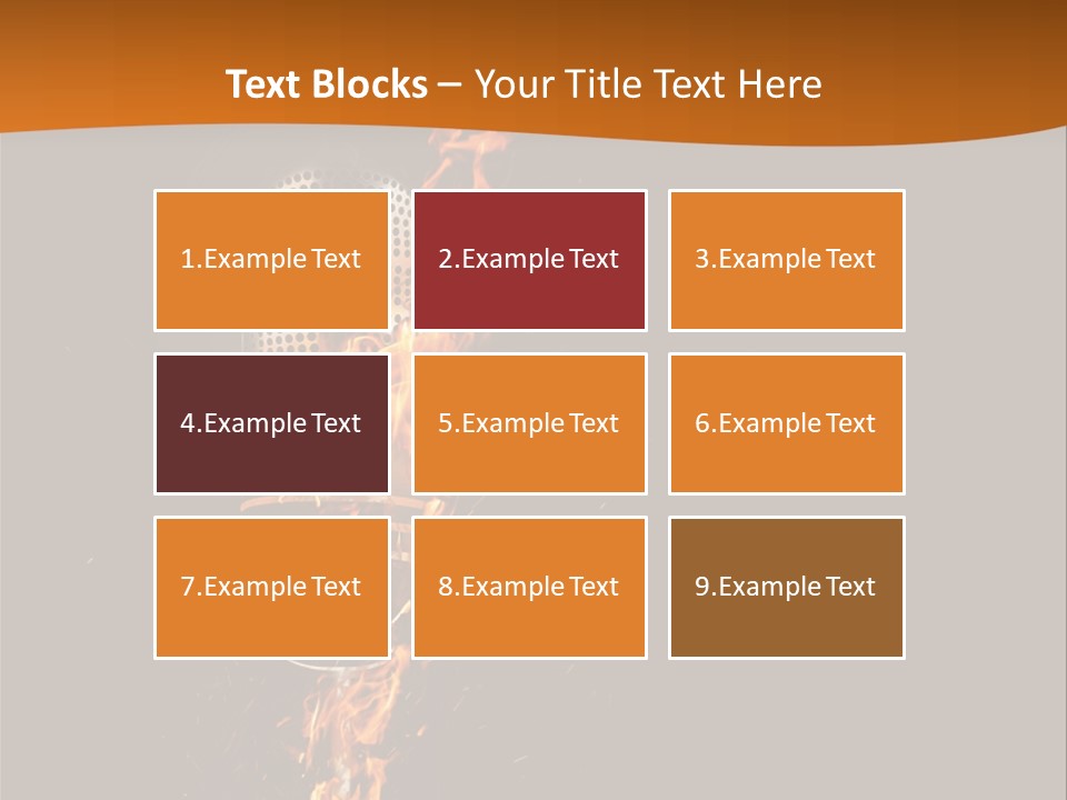 A Microphone On Fire With A Black Background PowerPoint Template