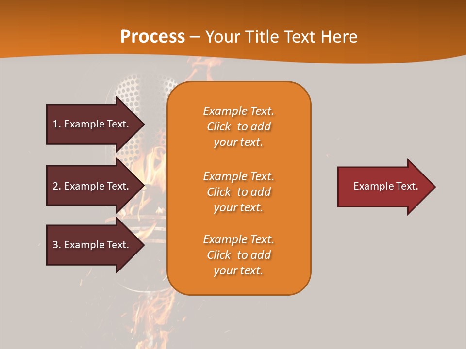 A Microphone On Fire With A Black Background PowerPoint Template