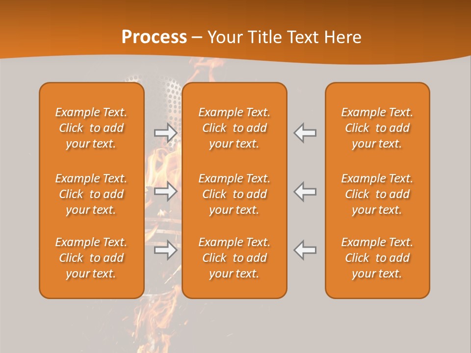 A Microphone On Fire With A Black Background PowerPoint Template