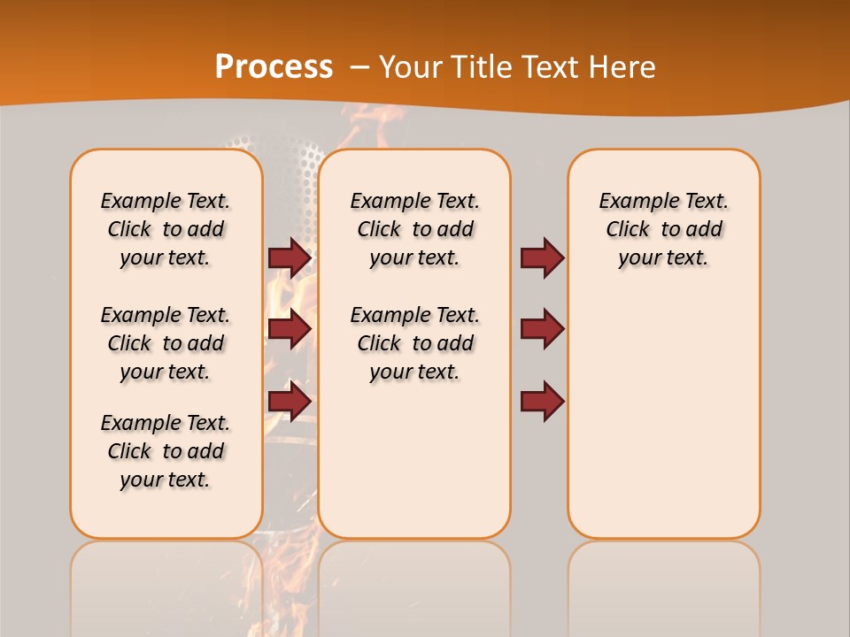 A Microphone On Fire With A Black Background PowerPoint Template