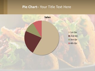 Three Tacos On A Plate With Tomatoes And Lettuce PowerPoint Template