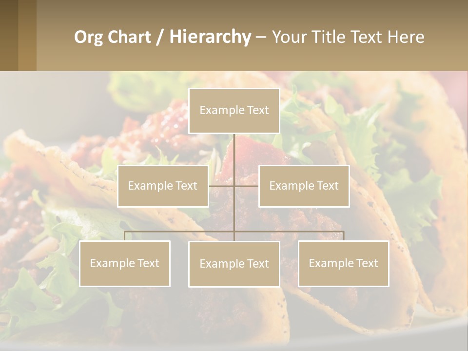 Three Tacos On A Plate With Tomatoes And Lettuce PowerPoint Template