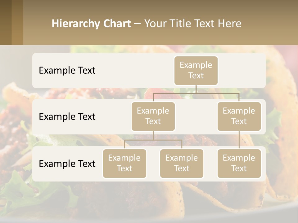 Three Tacos On A Plate With Tomatoes And Lettuce PowerPoint Template