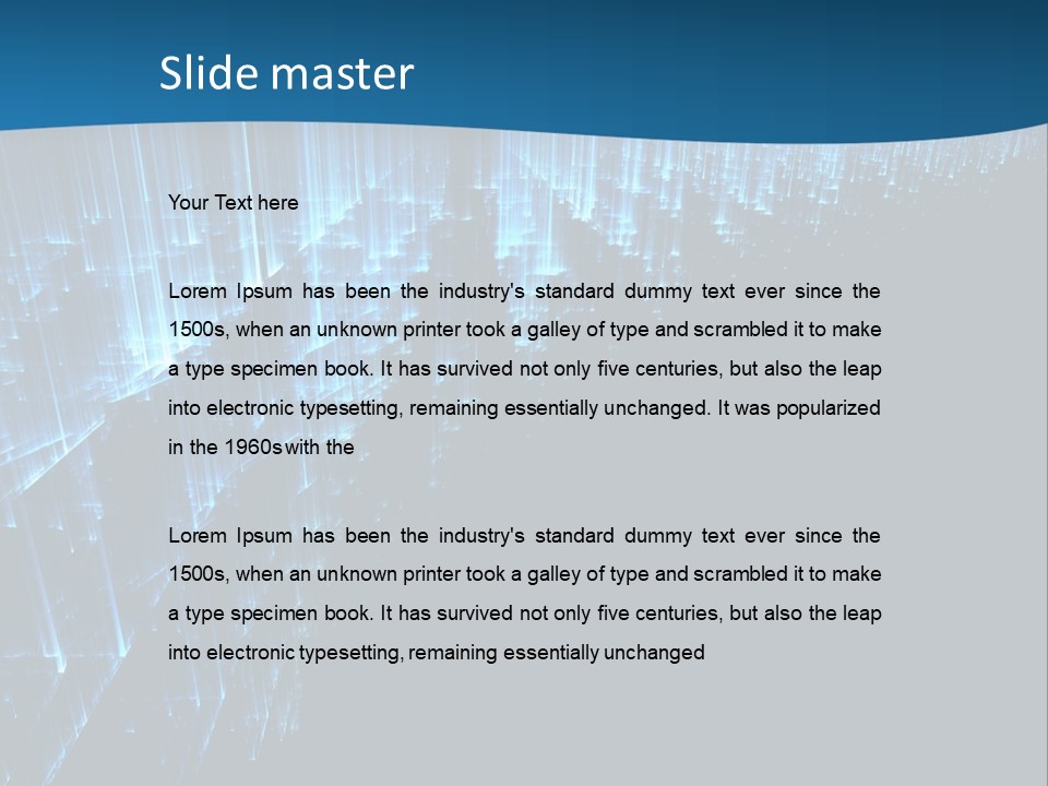 A Blue And Black Abstract Background With Lines PowerPoint Template