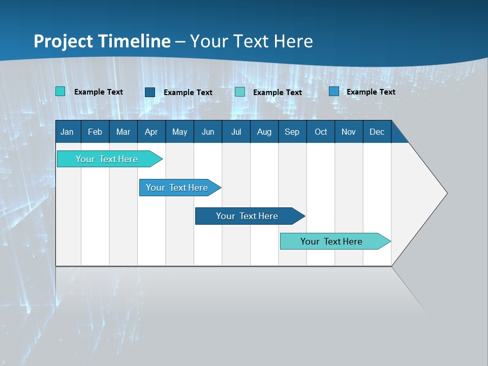 A Blue And Black Abstract Background With Lines PowerPoint Template