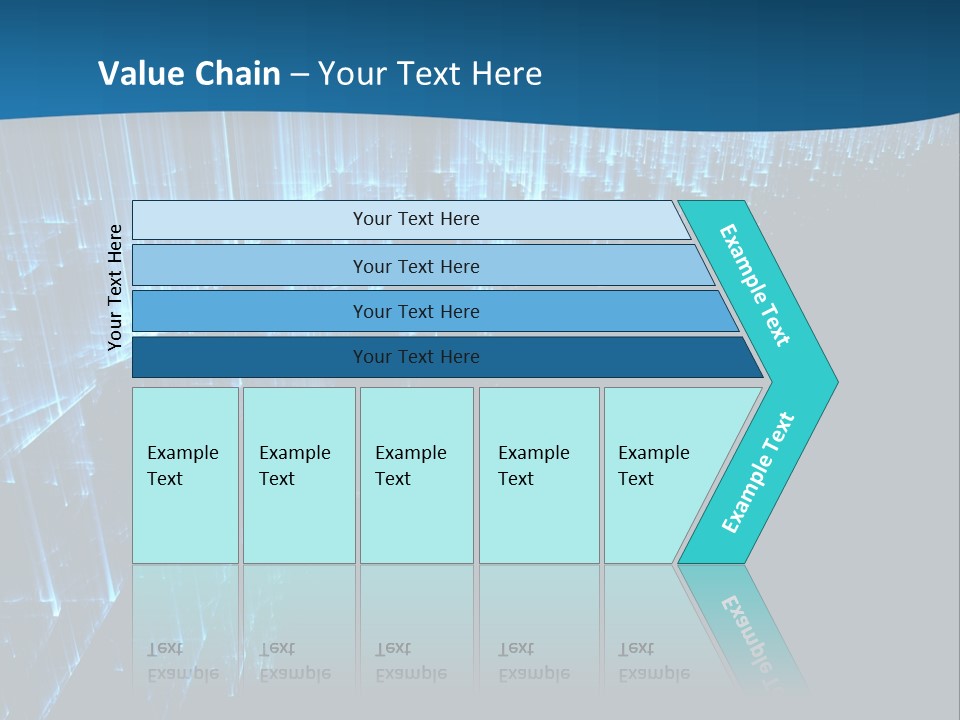 A Blue And Black Abstract Background With Lines PowerPoint Template