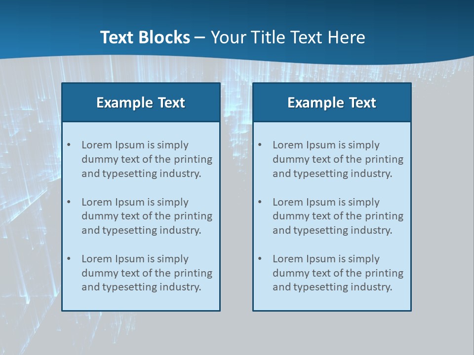 A Blue And Black Abstract Background With Lines PowerPoint Template