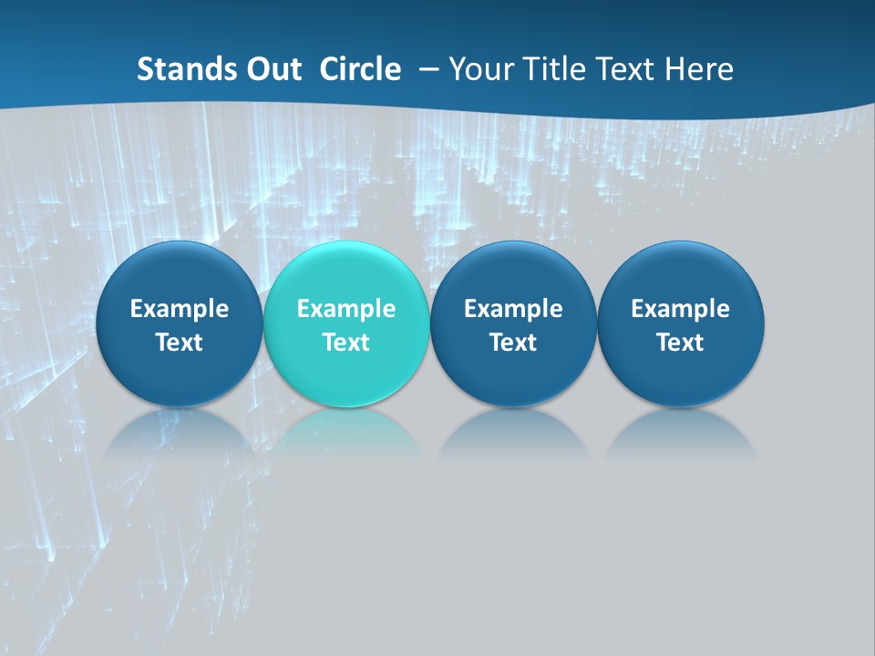 A Blue And Black Abstract Background With Lines PowerPoint Template