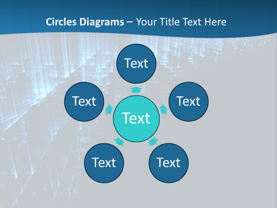 A Blue And Black Abstract Background With Lines PowerPoint Template