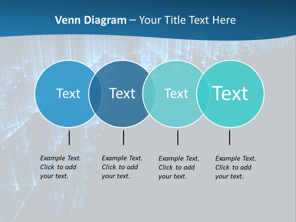 A Blue And Black Abstract Background With Lines PowerPoint Template