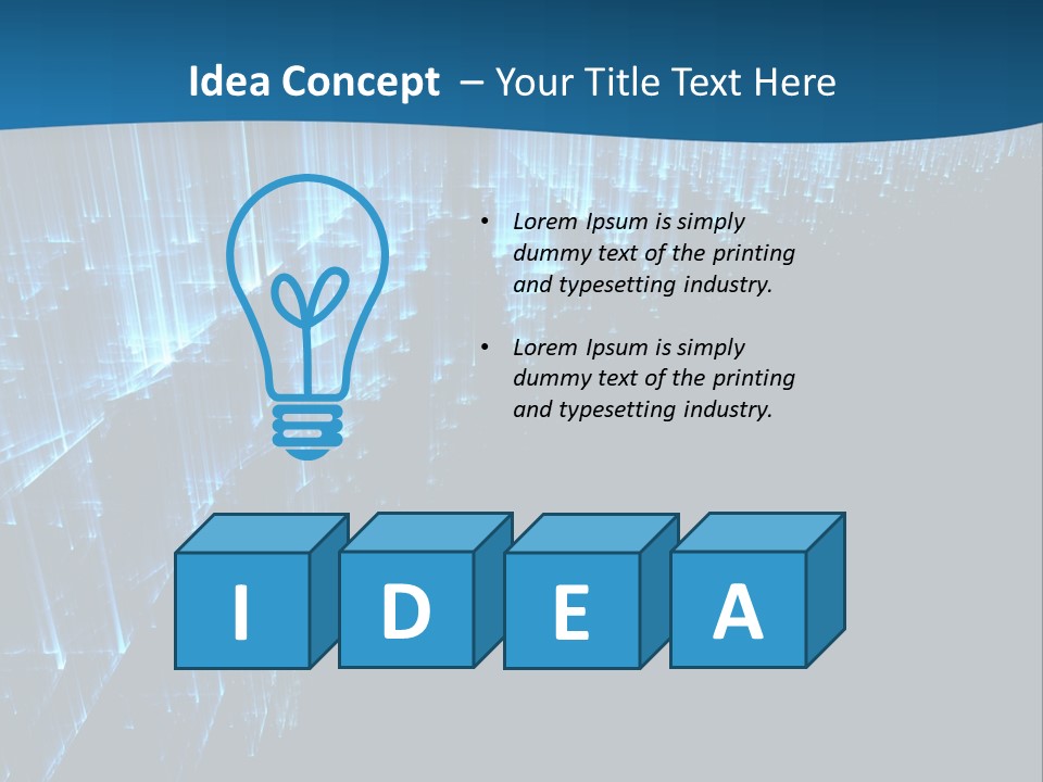 A Blue And Black Abstract Background With Lines PowerPoint Template