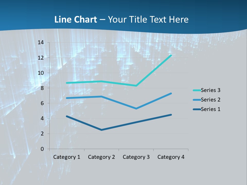 A Blue And Black Abstract Background With Lines PowerPoint Template