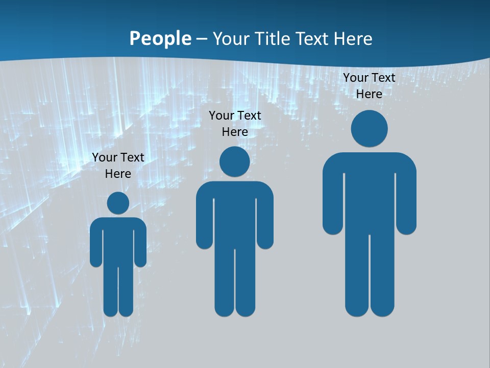 A Blue And Black Abstract Background With Lines PowerPoint Template