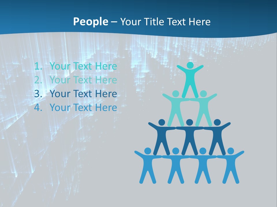 A Blue And Black Abstract Background With Lines PowerPoint Template