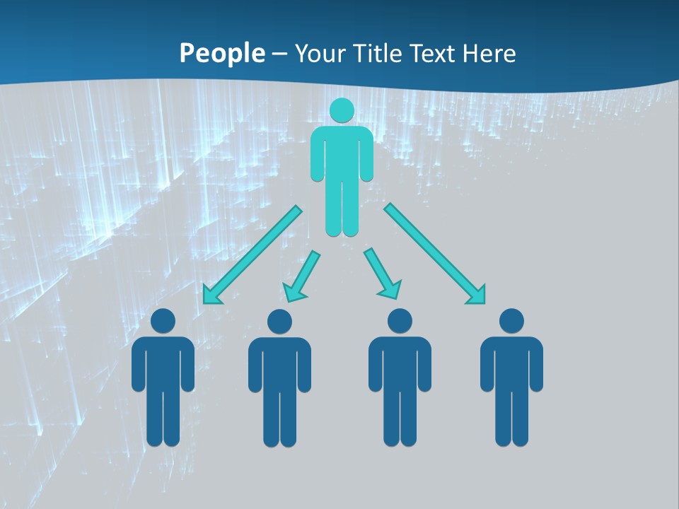 A Blue And Black Abstract Background With Lines PowerPoint Template