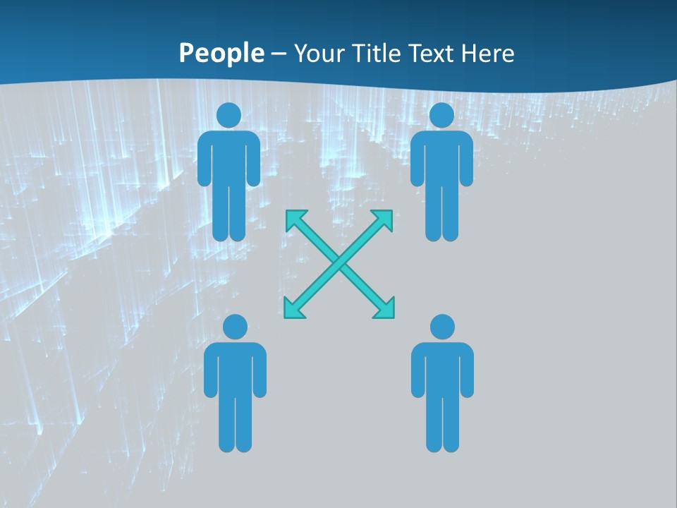 A Blue And Black Abstract Background With Lines PowerPoint Template