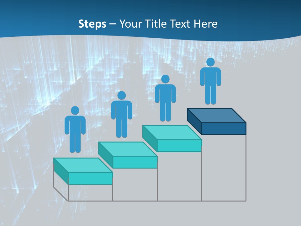 A Blue And Black Abstract Background With Lines PowerPoint Template